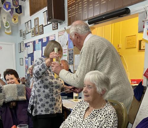 Not to be outdone, Tug wins a bottle