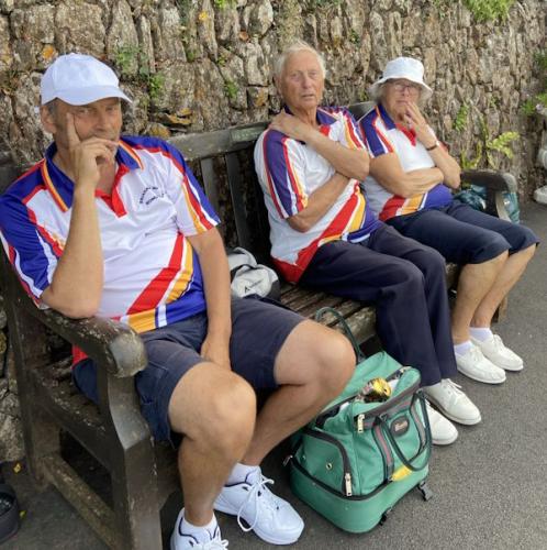 Some of our players in pensive mood - waiting for the next round