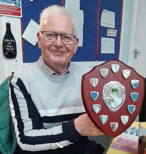  Bob Warner  - winner of the Derwent Indoor Bowling this winter!